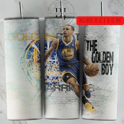 stephen-curry - 20oz & 30oz skinny tumbler, for sublimation, tumbler wrap, png instant digital download