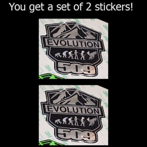 509 EVOLUTION 3D EMBLEM DECAL STICKER for snowmobiles, ATVs | Inspire ...