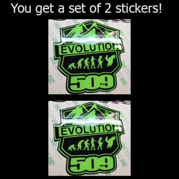 509 EVOLUTION 3D EMBLEM DECAL STICKER for snowmobiles, ATVs | Inspire ...