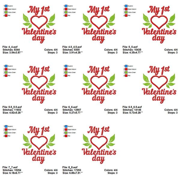 My First Valentines day 1 st Valentines Day Love Design - Inspire Uplift