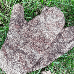 Handmade wool Dwarven Bronze mittens