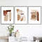 Beige Abstract posters of 3 on the wall, easy to download