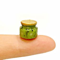 Dollhouse miniature 1:12 kiwi marmalade jam!