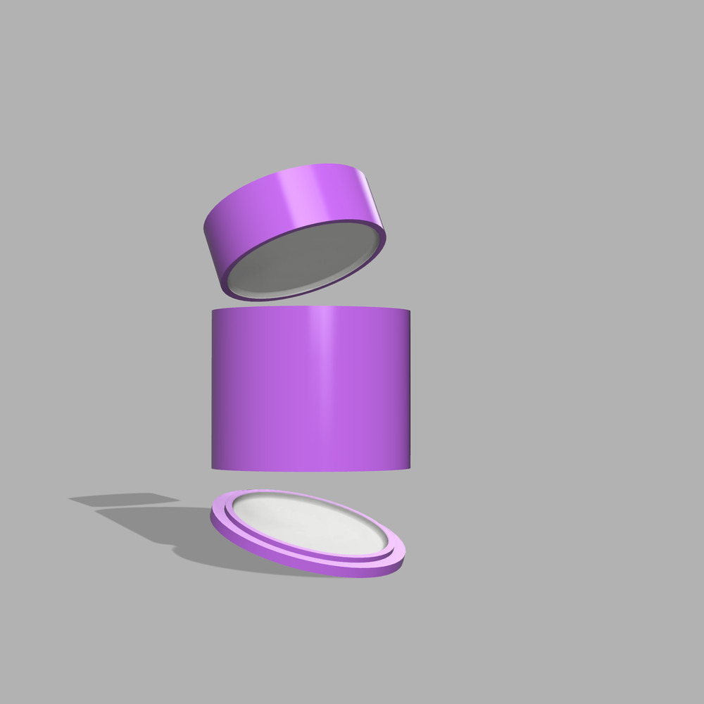 Cylinder Bath Bomb 3d printing File