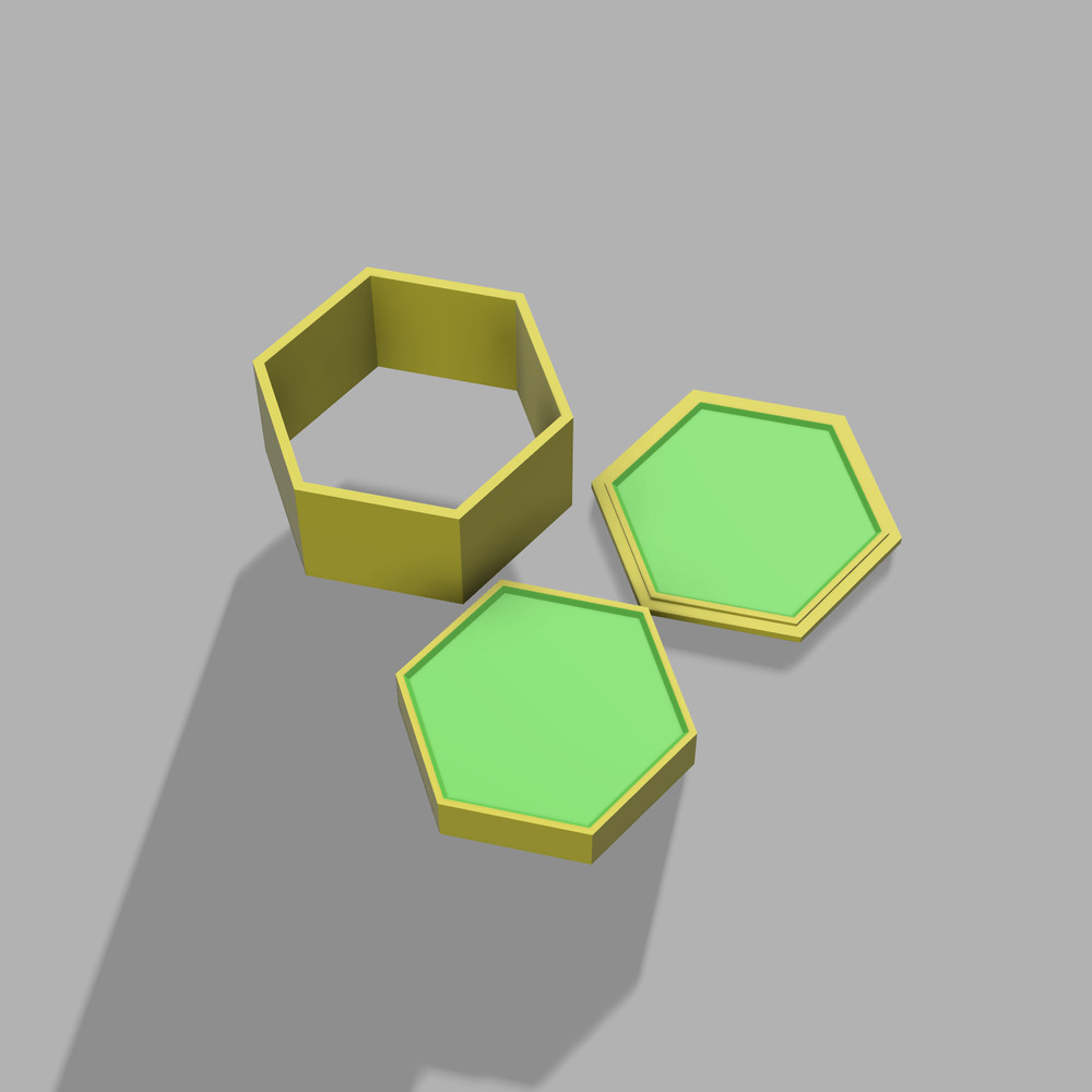 Hexagon Bath Bomb 3d printing File