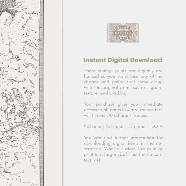 Vintage map of Sweden, Norway, and Denmark - digital download.jpg