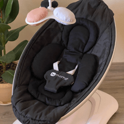Monochrome black 4moms mamaRoo insert, mamaroo newborn cushion replacement balls, rockaroo infant padded liner