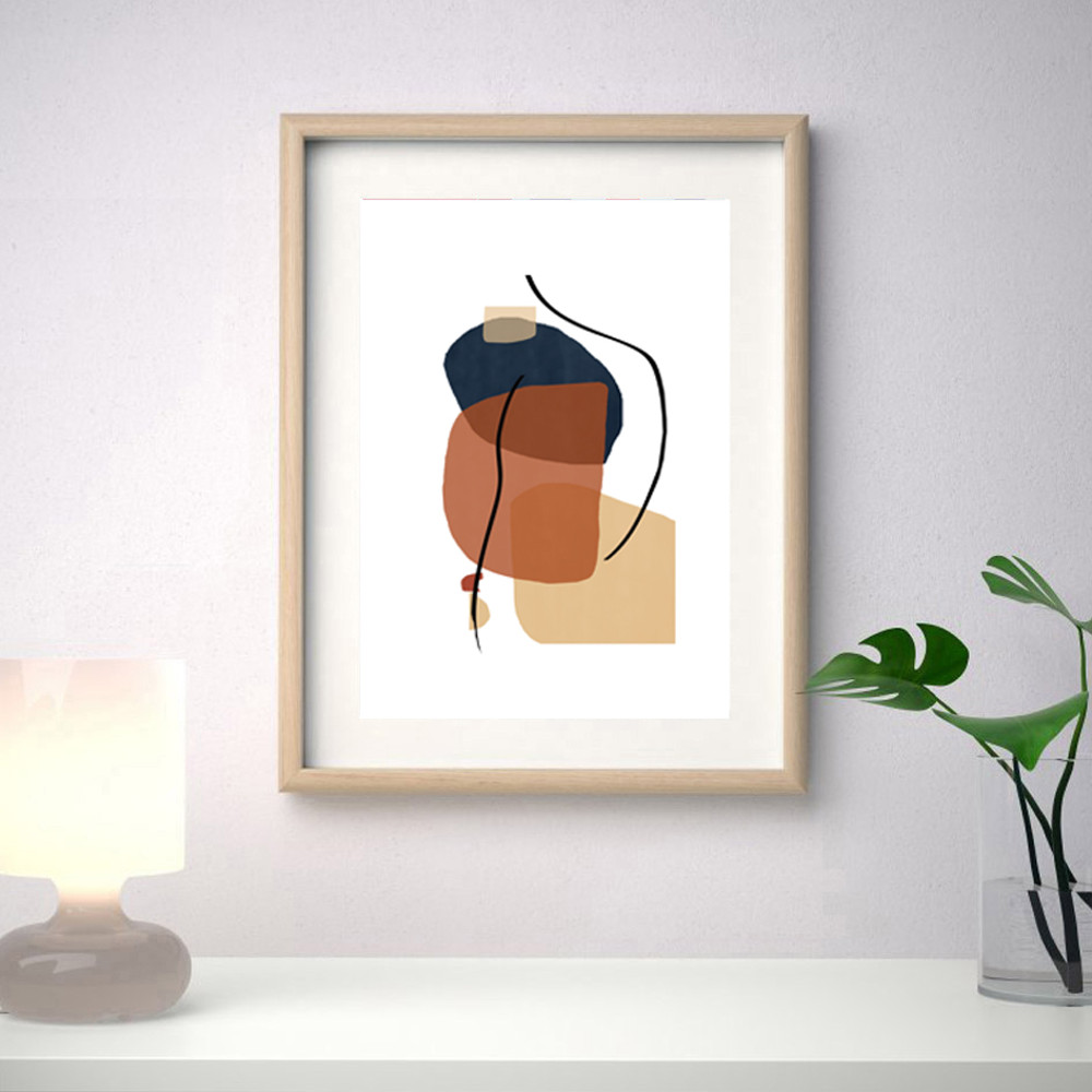 Woman abstract posters of 3 on the wall, easy to download 5