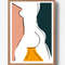 Woman abstract posters of 3 on the wall, easy to download 1