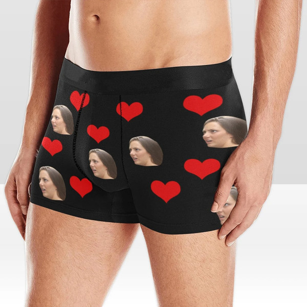 Custom Boxers Face Photo, Personalized Boxer Briefs - Inspire Uplift