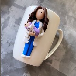 Nurse mug, personalized coffee cup, registered nurse, doctor graduation gift, nursing school, nurses week gift