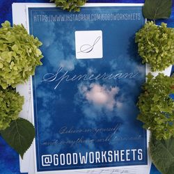 spencerian script style calligraphy connecting letters and writing words worksheets printable a4