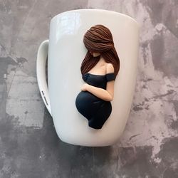 personalized prefgnant girl mug -ever mother's day mug, mother's day mug - mother's day gifts - mother daughter