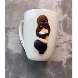 Personalized Prefgnant girl mug -Ever Mother's Day Mug, Mother's Day Mug - Mother's Day Gifts - Mother Daughter