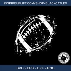 American football ball white grunge t shirt design svg png