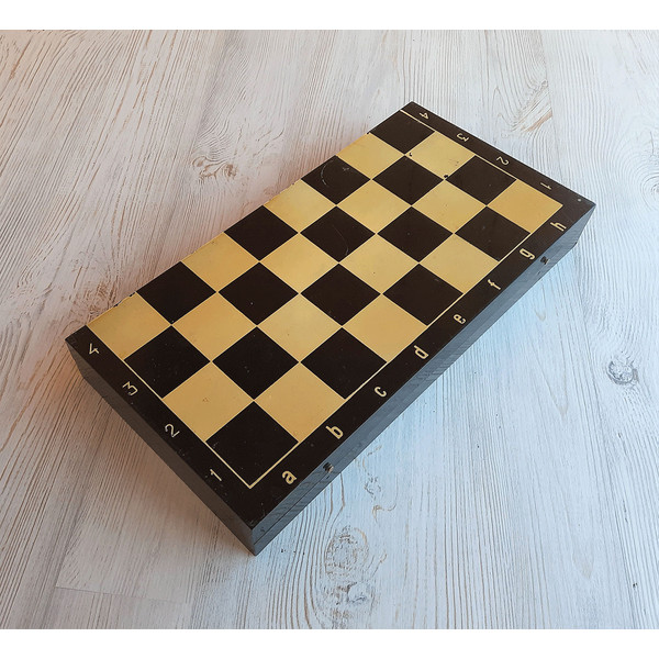 soviet carbolite chess board vintage