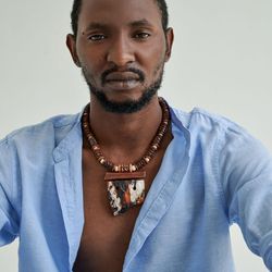 african men's pendant necklace