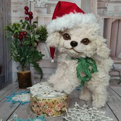 Christmas dog Plush dog Gift idea for dog lover