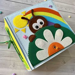Insects Quiet book pattern PDF & Tutorial pages, Felt book pattern svg, Quiet book ideas, Sensory toys, Pdf felt sewing