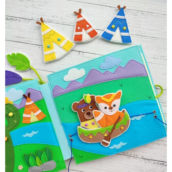 Pattern Activity Book Indians Quiet book pattern, Felt activity book pattern pdf | Inspire Uplift