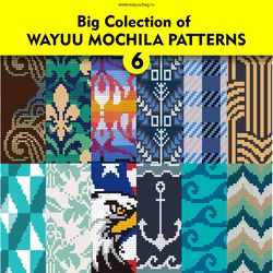 Wayuu mochila bag patterns / Big Collection - 6