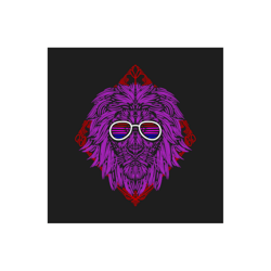 the lion's head wears glasses design/print for t-shirts, hoodie