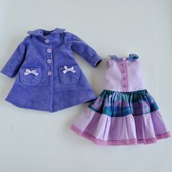 Ruby Red Fashion Friends doll dress and coat. Free shippi