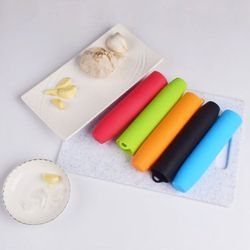 Garlic Peeler 1 Pack 3 Silicone Garlic Peelers Peel Roll Tube Upgrade to Back Cover Lengthen and Increase Capacity