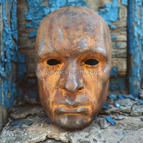 Rusty Iron Man Mask Vintage Metal Mask Inspire Uplift rusty-iron-man-mask-vintage-metal-mask-inspire-uplift