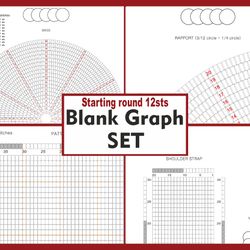 Mochila PATTERN / Blank Graph  / Starting round 12 sts / 12 Increases Per Round