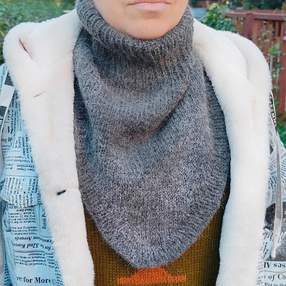 HandKnit women neckwarmer alpaca knit neckwarmer warm soft snood Christmas gift