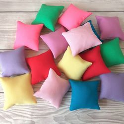 miniature pillows dollhouse furniture bedding throw cushion bjd doll bedroom decor accessories many scale lati yellow ba