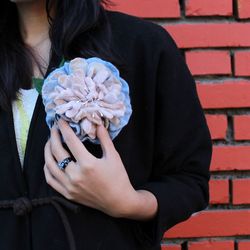 PEONY flower felted brooch winter accessories. floral bridal accessories. original gifts for women, felt flowers jewelry