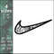 nike ornament swoosh logo machine embroidery design