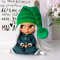 Green-striped-cap-for-Blythe-doll-Pullip-doll-Icy-doll-for-Christmas-or-Saint-Patrick's-day