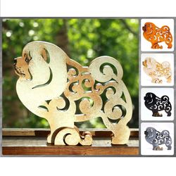 Statuette Chow chow figurine, statue made of wood (MDF), statuette hand-painted
