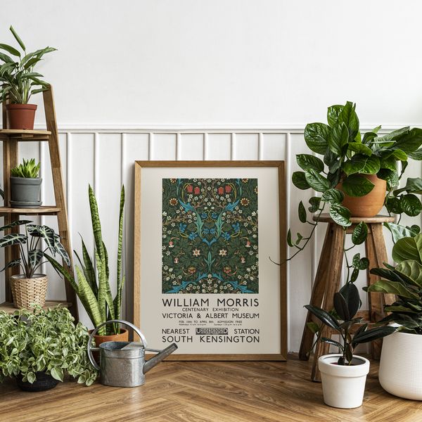 Botanical wall art by William Morris - vintage exhibition poster.jpg