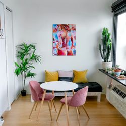 original oil painting on canvas handmade figurative art wall hanging figure painting