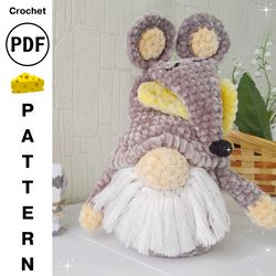 Crochet Pattern Mouse Gnome