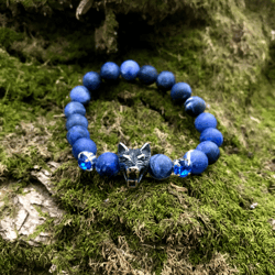 natural sodalite handmade bracelet "leader"