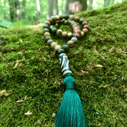 natural picasso jasper handmade rosary "prayer of the stone"