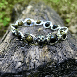 natural tiger eye handmade bracelet "tiger chain"
