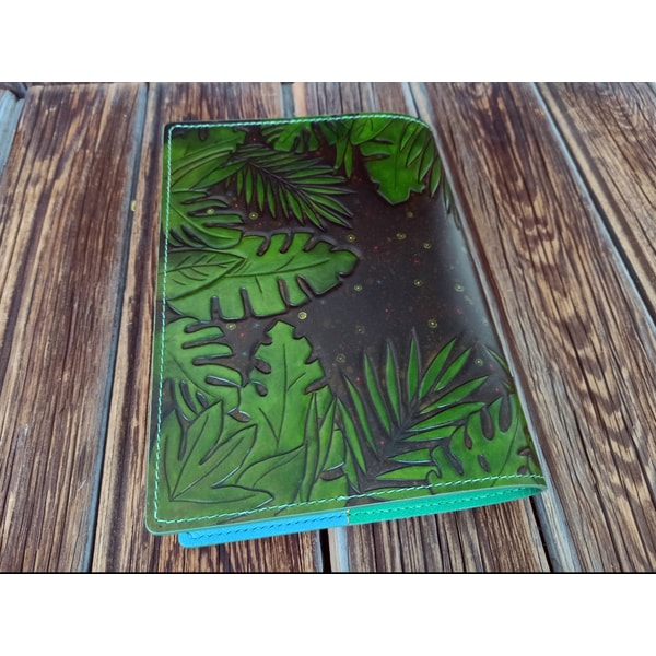 Tiki Notebook Tiki Tribal mask, leather notebook journal sketchbook | Inspire Uplift