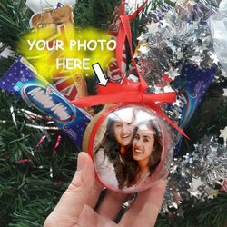 custom christmas ball with photo, christmas ornament
