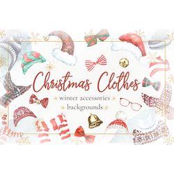 Christmas Clothes.Winter Clipart