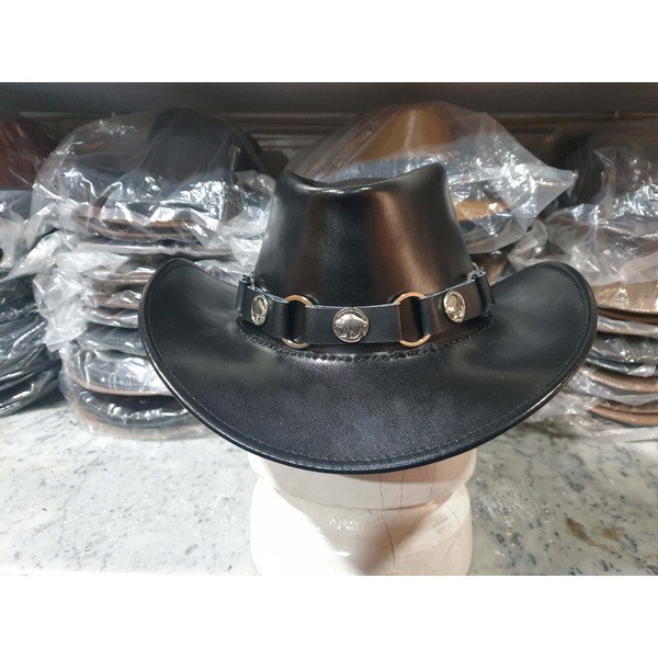 Buffalo Nickel Black Leather Cowboy Hat (2).jpg