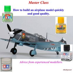 Airplane model quickly. PDF. digital product
