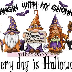 gnome, cat - every day is halloween