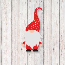 valentines or christmas gnome. cute cartoon gnomie