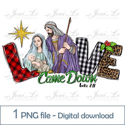 Love Christmas 1 PNG file Merry Christmas clipart Christmas Star design Birth Jesus Sublimation Madonna Digital Download